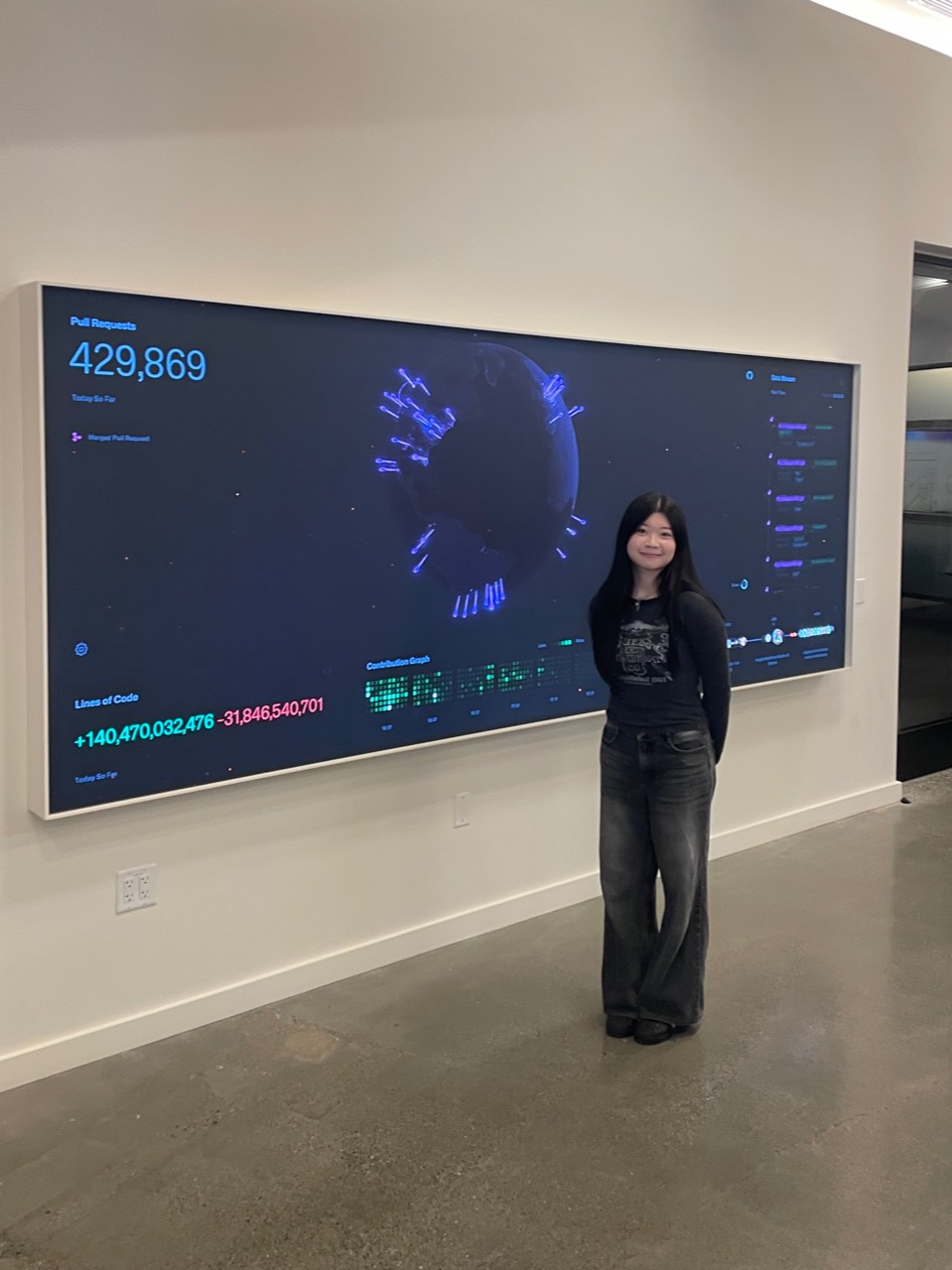 Natasha at GitHub HQ in San Francisco